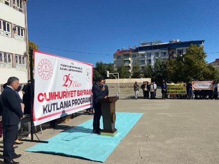 29 EKİM CUMHURİYET BAYRAMI KUTLAMA TÖRENİ DÜZENLENDİ